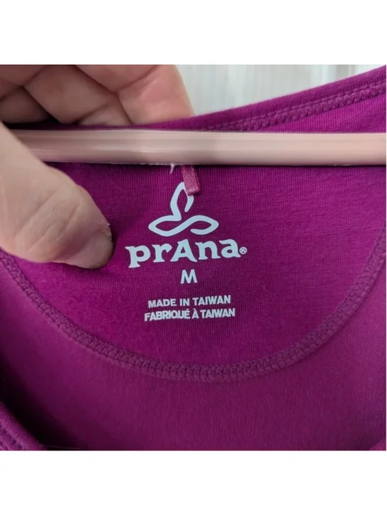 prAna Amelie Dress V-Neck Midi Magenta M Athleisure Performance Wear - Picture 3 of 11